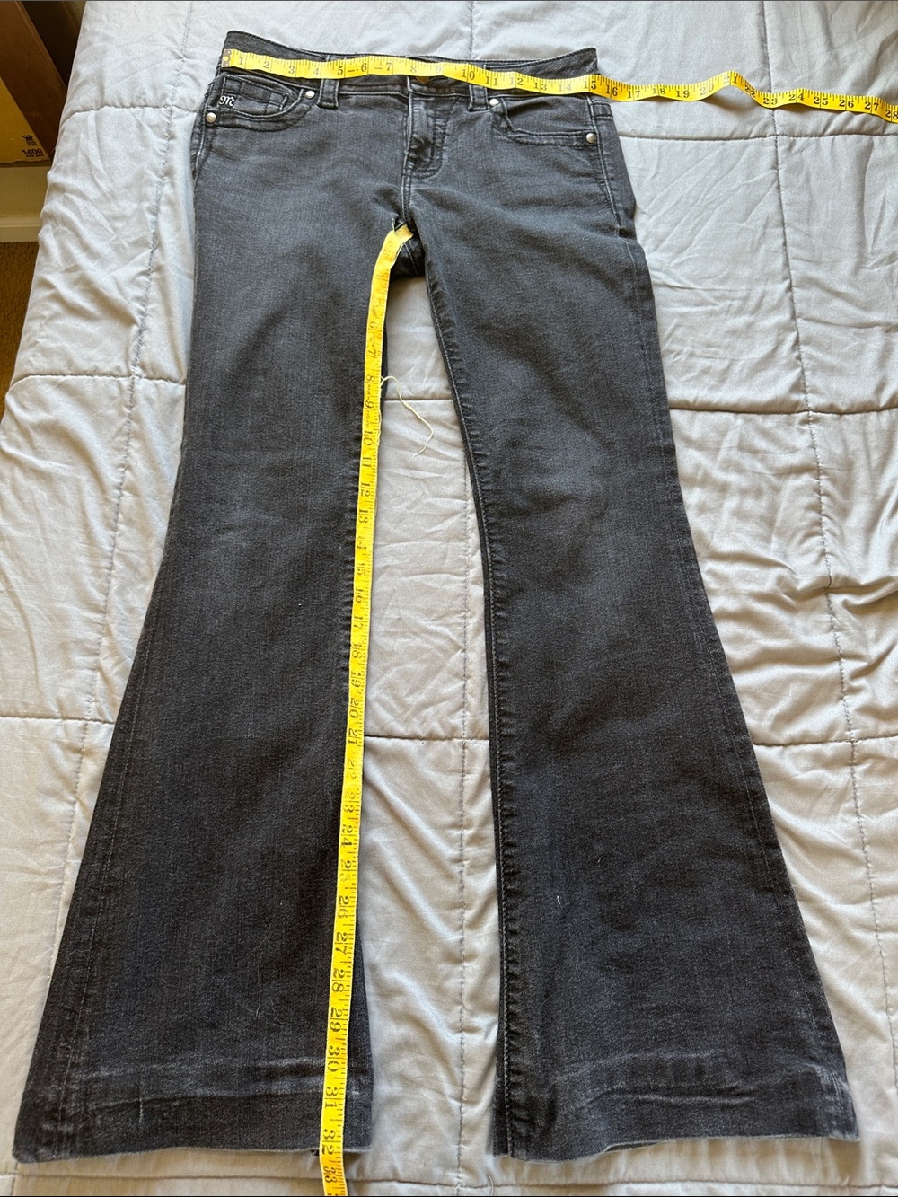 Miss Me Black Flared Jeans - Wide Leg - Picture 7 of 7